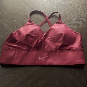 Nike Maroon Colored Women’s Sportsbra Size S